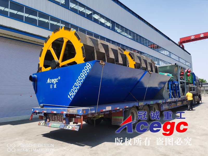 300噸大產量洗砂機廠家發貨現場